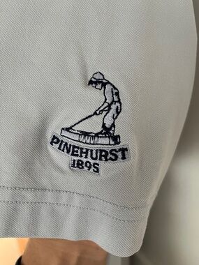 Men’s Travis Mathew light blue golf polo medium Pinehurst